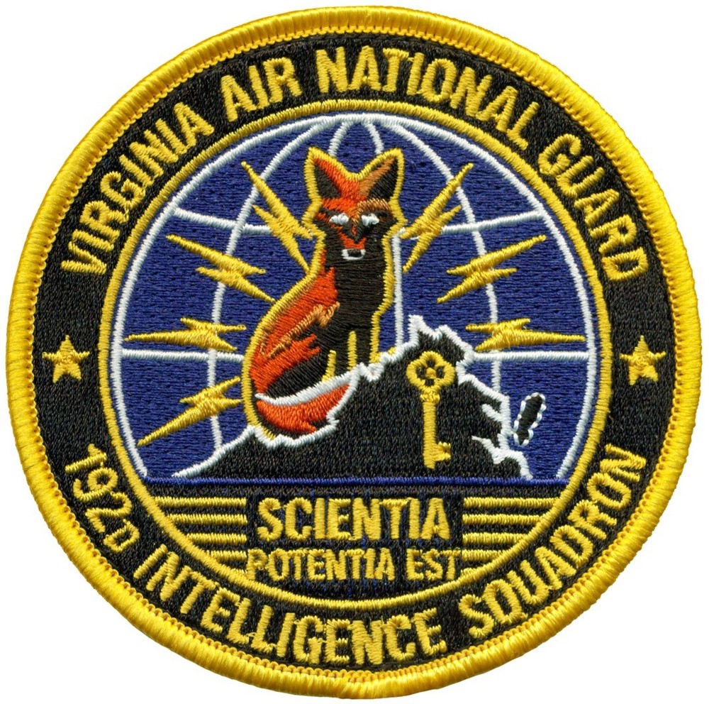 USAF 192d INTELLIGENCE SQUADRON PATCH