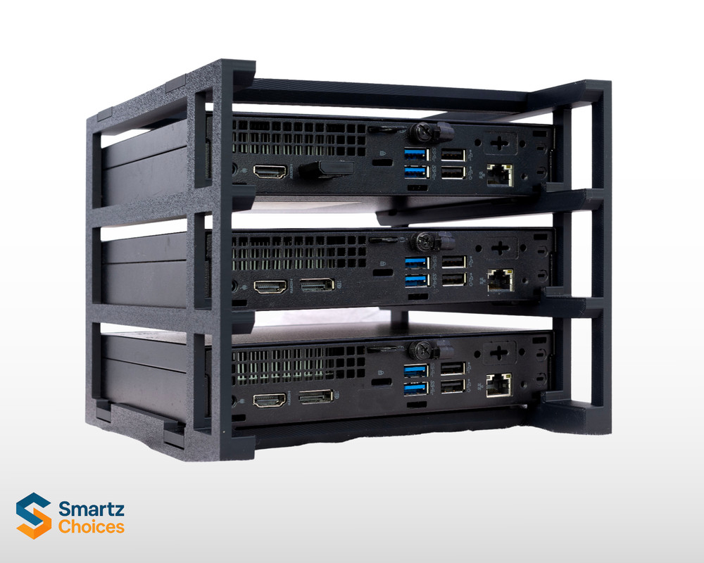 Storage Stacking Rack for Dell OptiPlex Micro PCs – 2–5 Stack Options