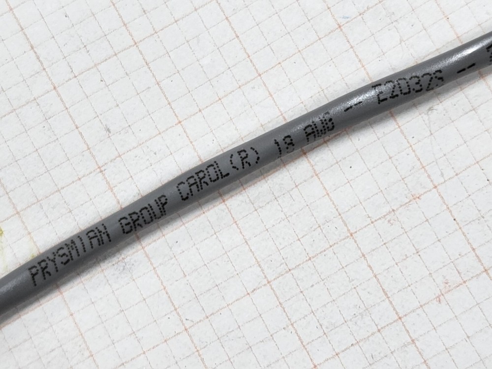 Carol E2032S 18/2C Shielded Audio/Control/Communication Cable Riser Gray /50ft