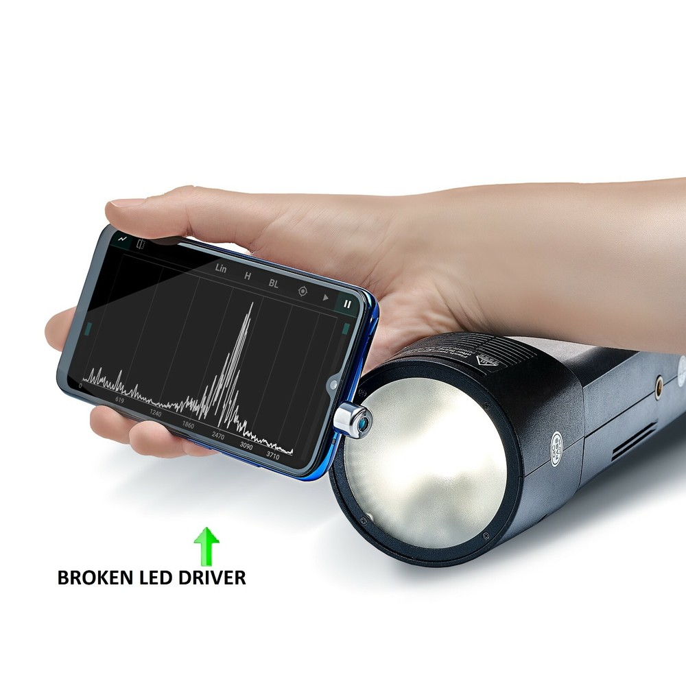 Flicker frequency meter and Optical detector sensor for LED light or any Screen