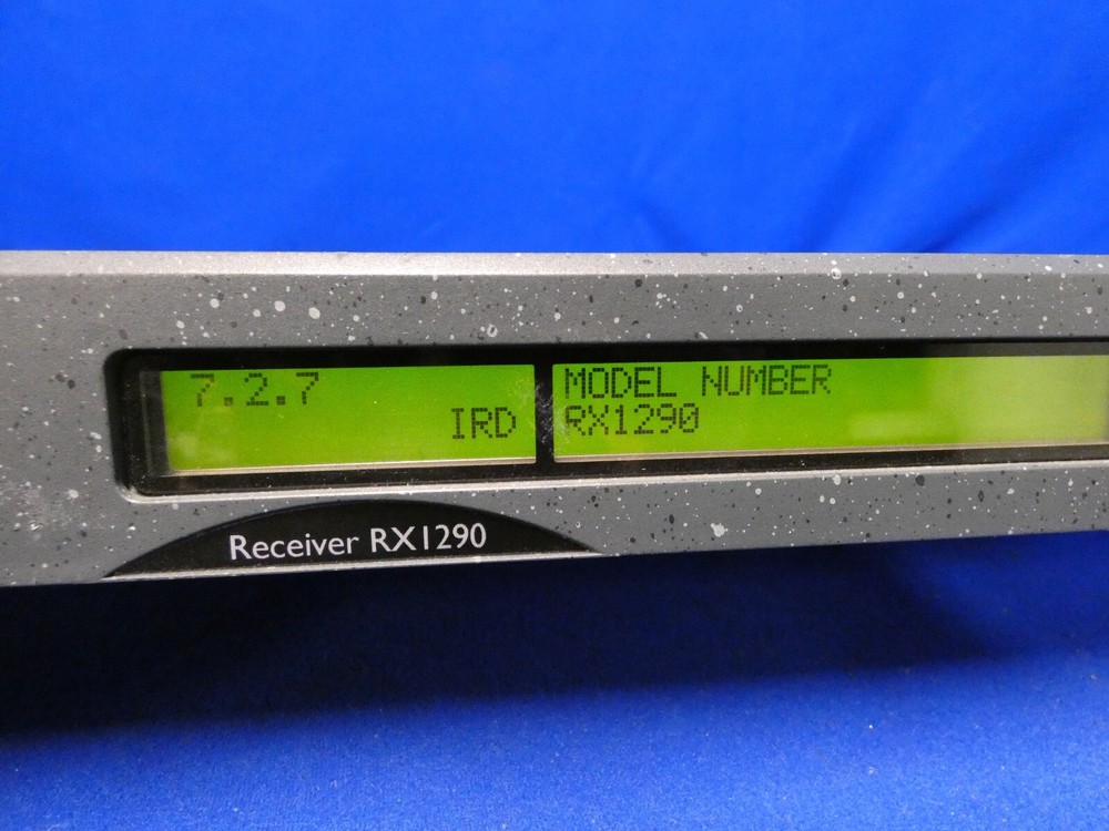 Tandberg RX1290 Series 8 Multi-Format SD/HD Receiver Decoder Software Ver 3.0.0