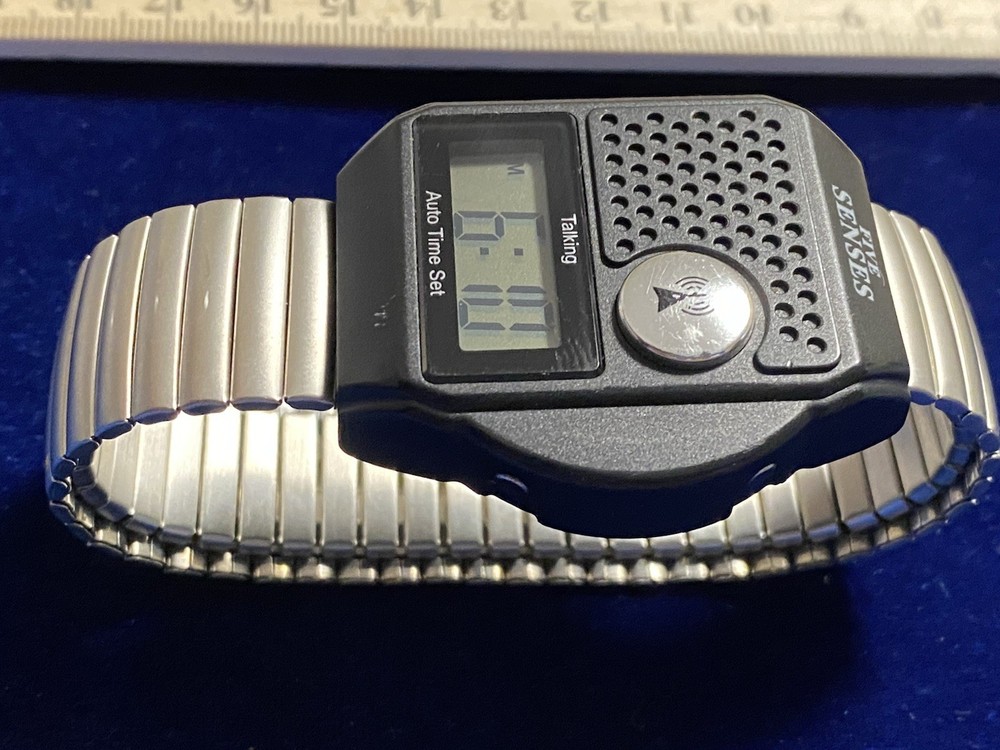 🔊 Five Senses Atomic RC Talking Digital Watch – Working – Auto Time Set