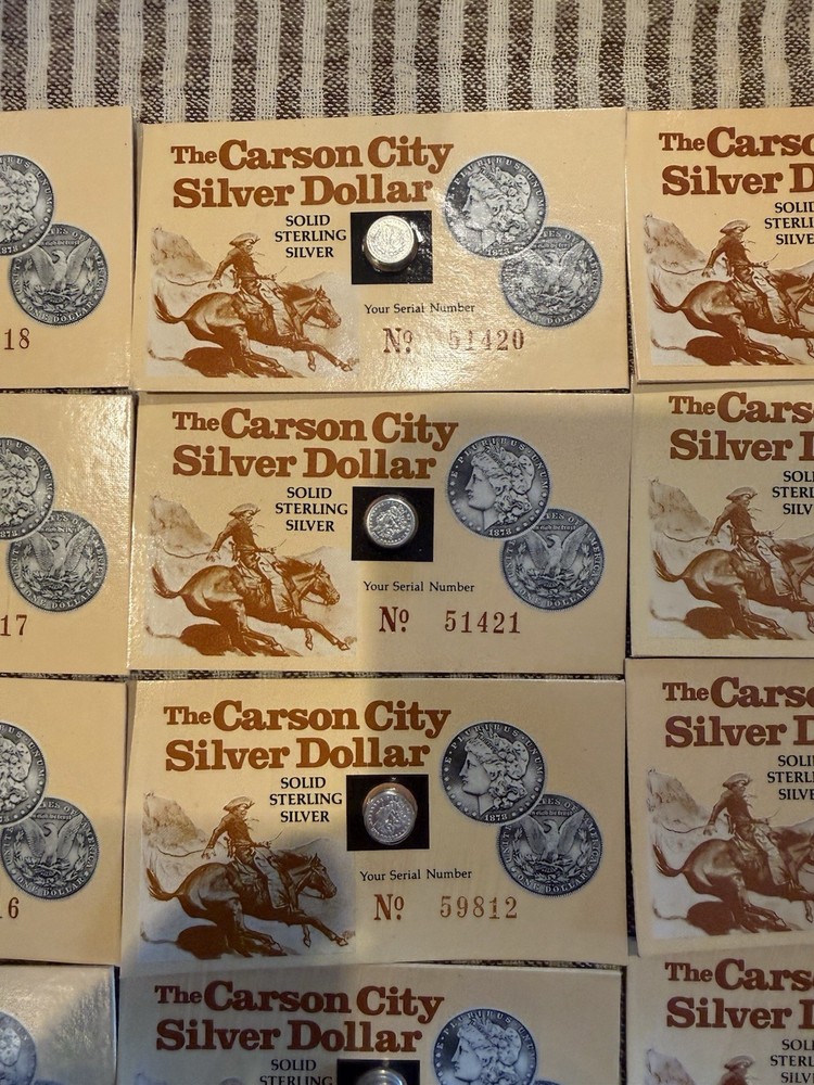 Miniature CC Silver Dollars Sterling Silver 30 Sets