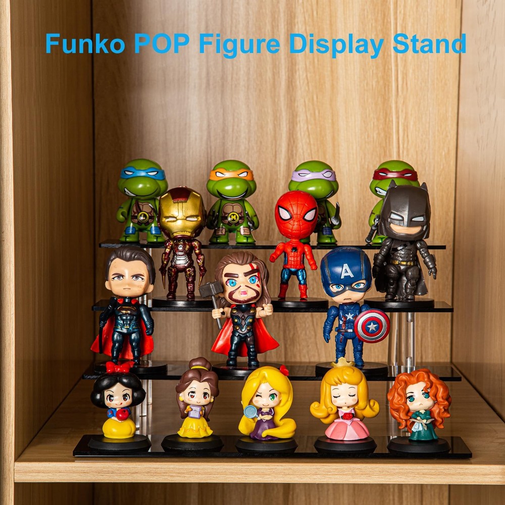 4 Tier Perfume Organizer Stand, Acrylic Risers Display Stands, Display Risers...