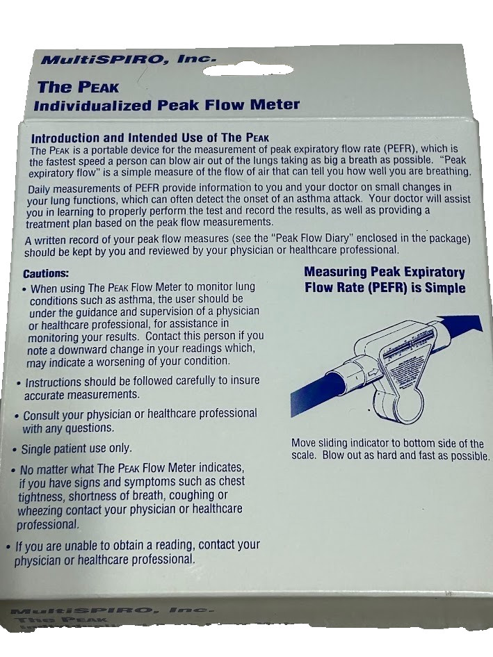 MultiSPIRE, Inc. The Peak Individualized Peak Flow Meter
