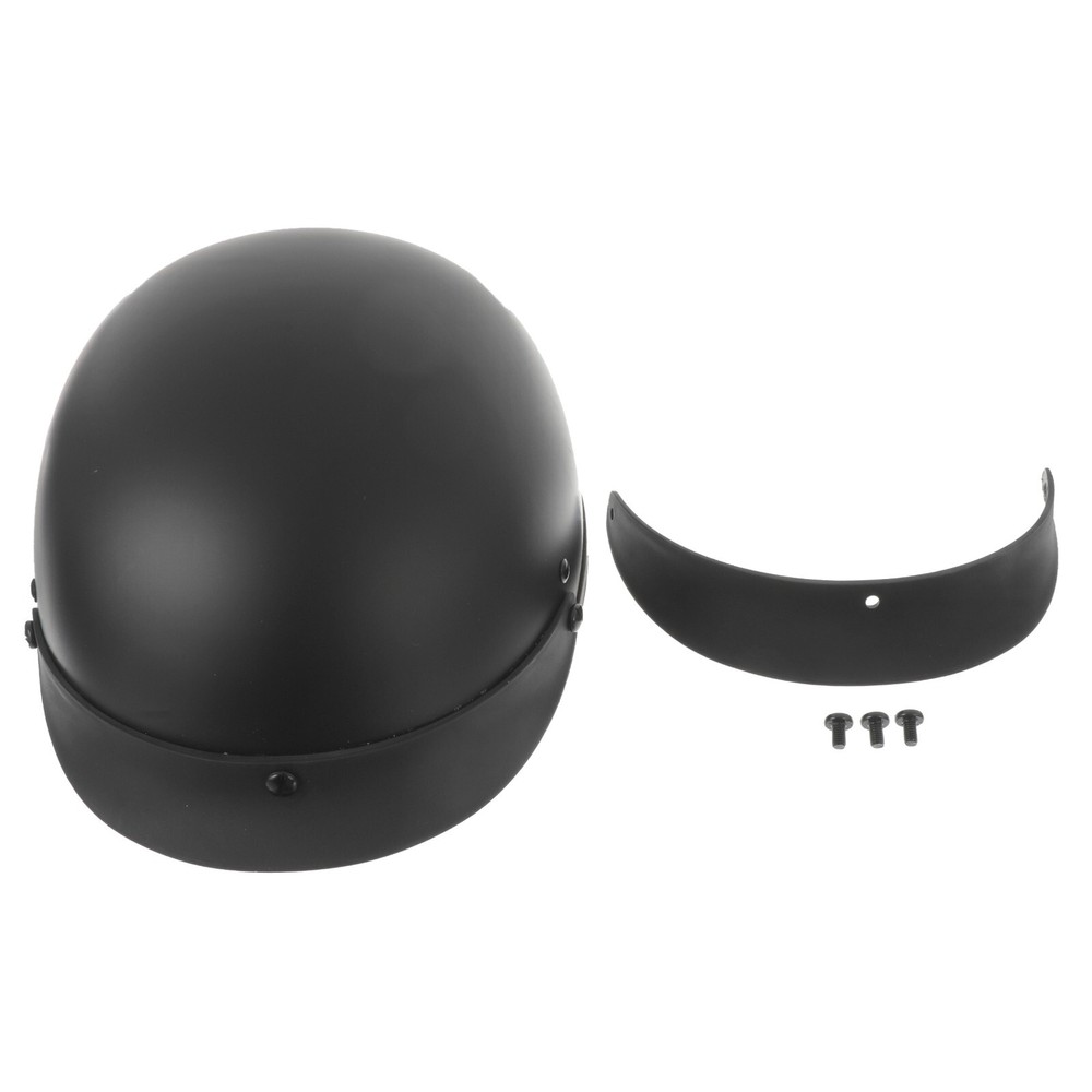 GLX Matte Black Half Helmet Medium