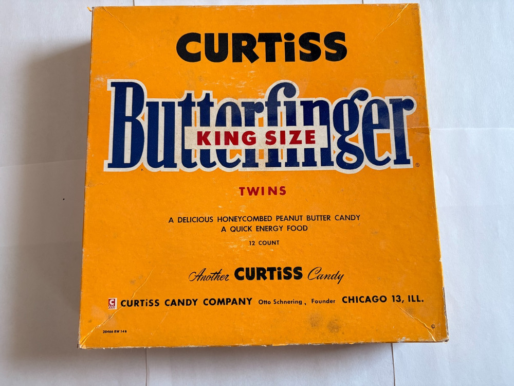Vintage  Curtiss Butterfinger Candy Box Display