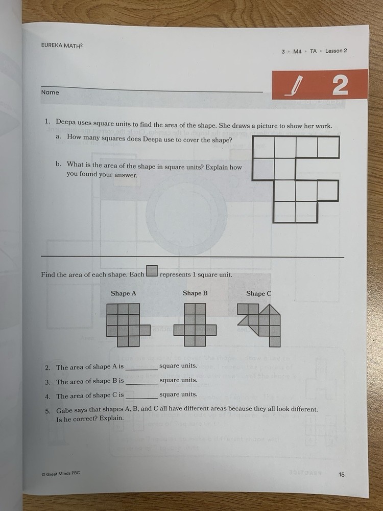 Eureka Math Squared Grade 3 Module 4- "Apply" ***NEW WORKBOOK Multi. And Area