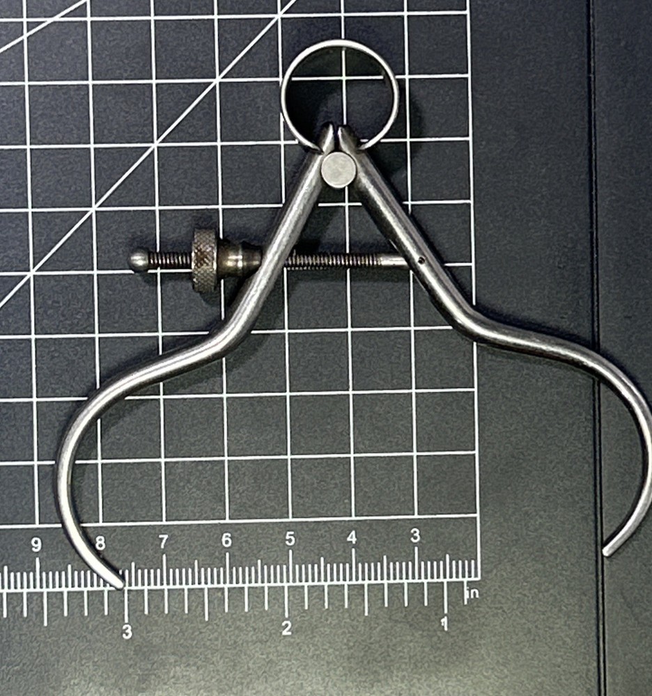 Starrett 275A-3 3" Toolmakers' Spring-Type Outside Caliper Round Leg- Solid Nut