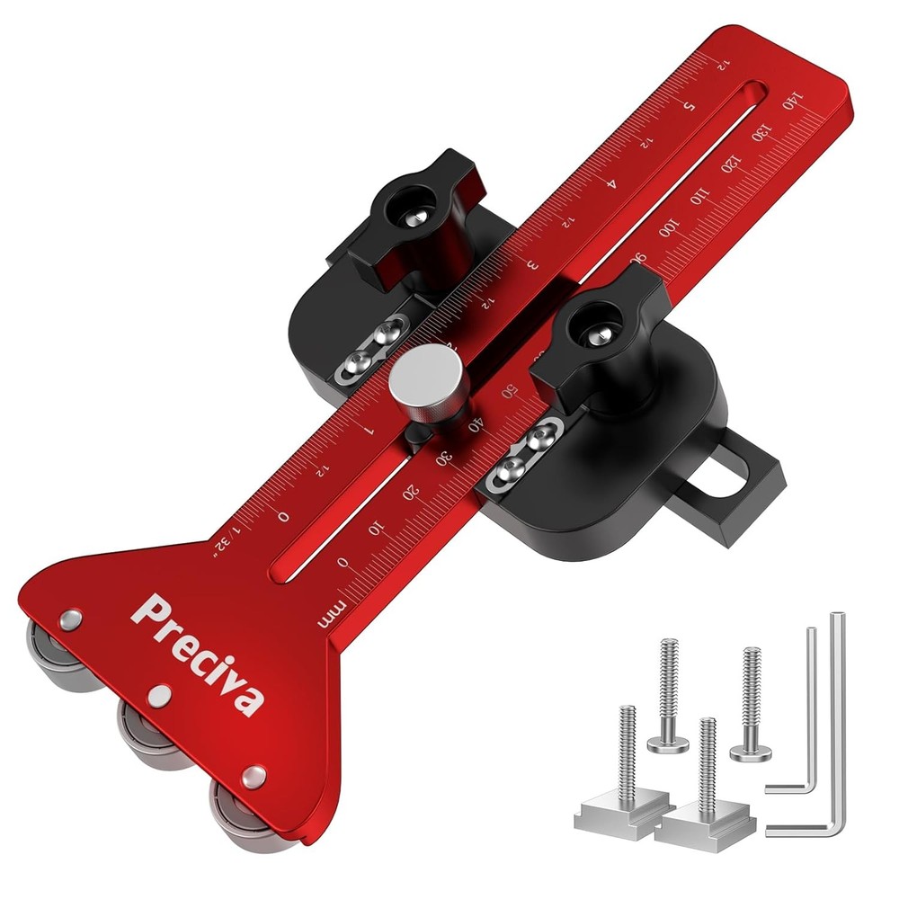 Thin Rip Table Saw Jig - 3 Pulleys Thin Rip Jig for Making Repetitive