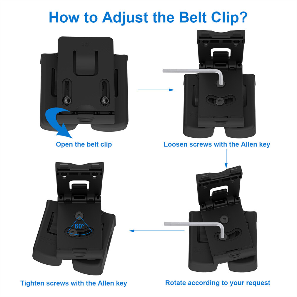 Universal Double Stack Magazine Belt Holster for 9mm 40 Cal Pistol Mag Holder