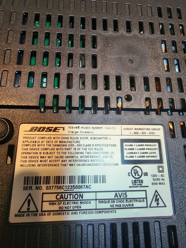 Bose Wave Music System 3-Disc Multi-CD Changer Accessory For Parts