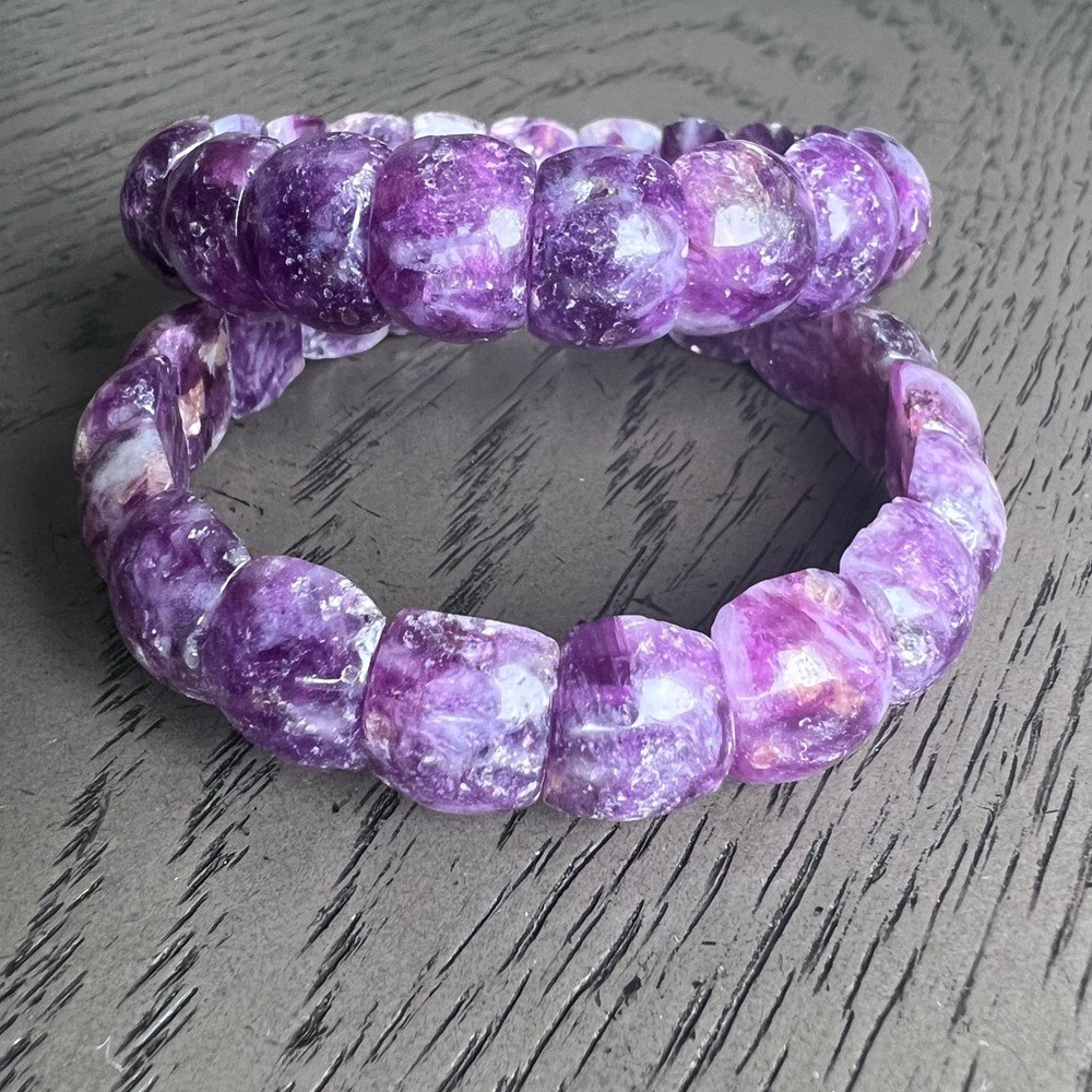 Purple Mica soft bangles 7’ (one)