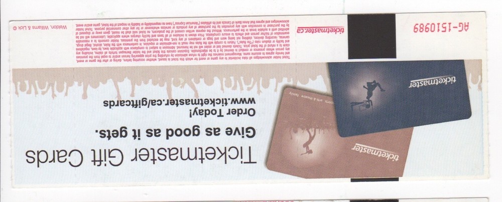 2014 Counting Crows Used Concert Ticket Stub