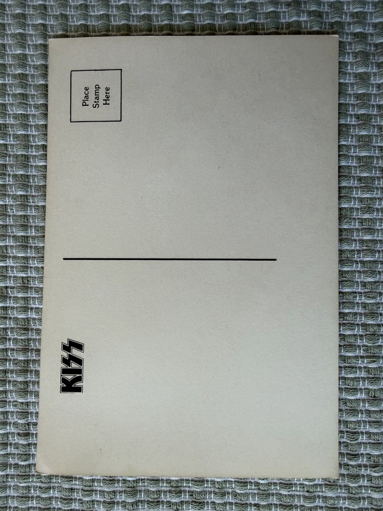 KISS 1974 HOTTER THAN HELL ALBUM PROMO POSTCARD AUCOIN VINTAGE RARE HOLY GRAIL🔥