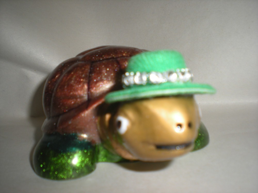 Adorable Resin Turtle With Hat