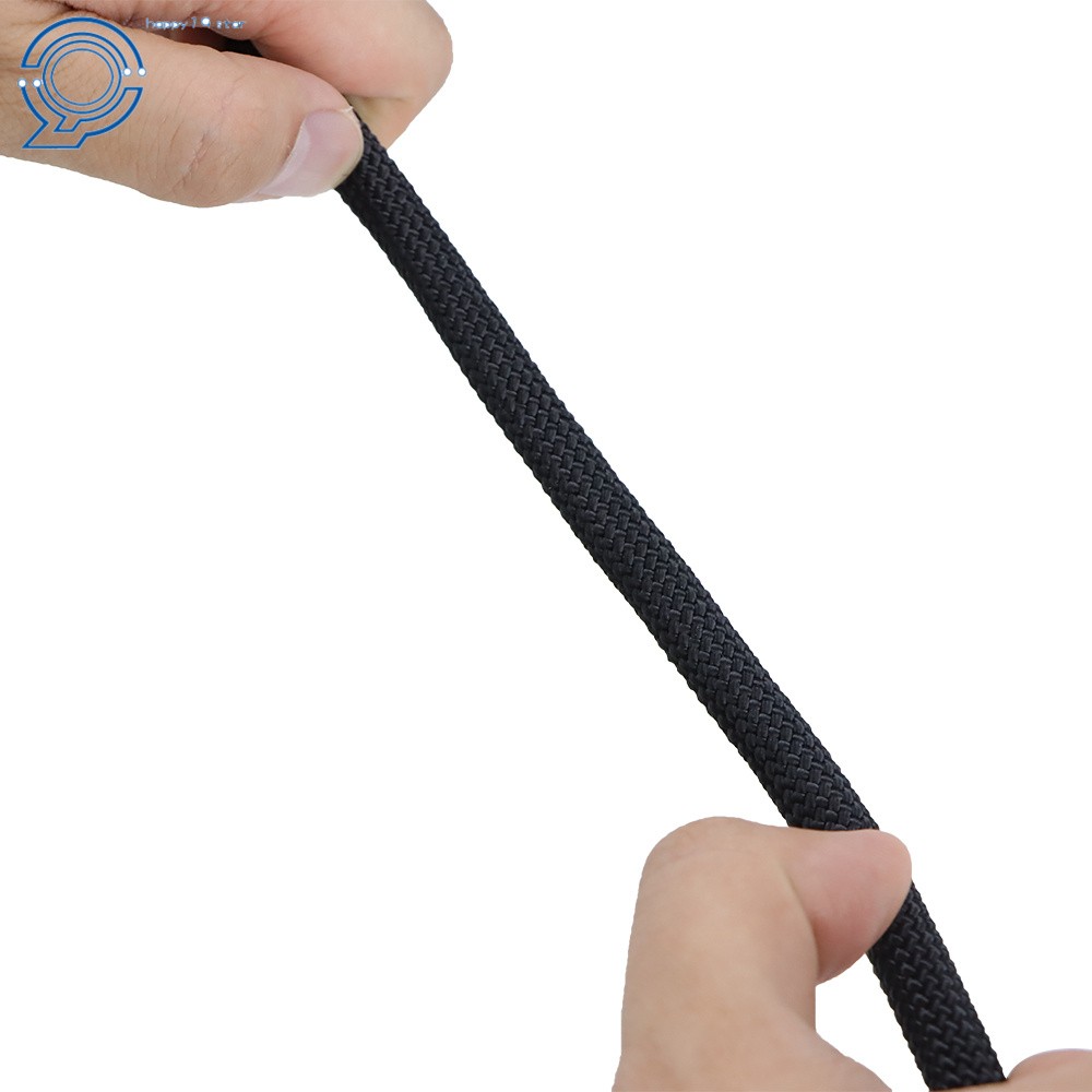3520Lbs 3/8" × 100' Black High Strong Pulling Braided Polyest Rope Rope