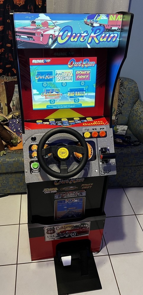 Arcade1Up OutRun Standup Arcade Machine with Riser WORKING GREAT VERY RARE 🔥