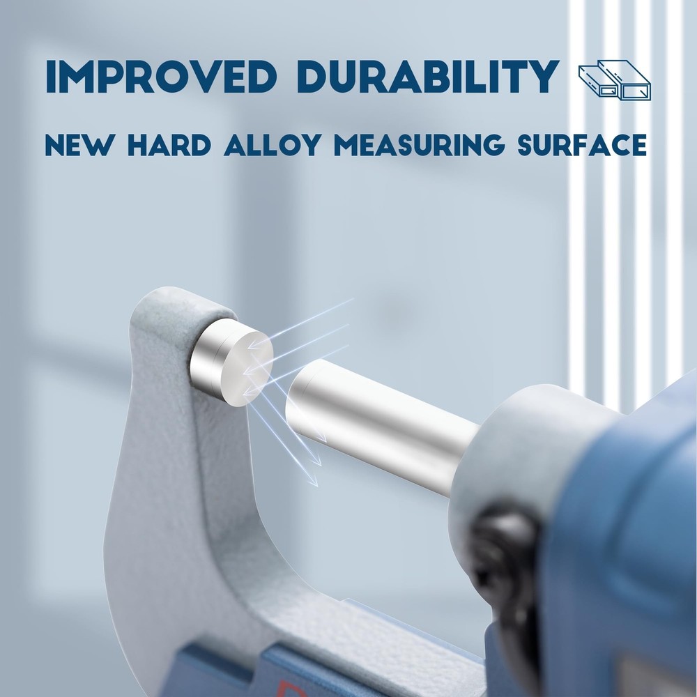 Dasqua Precision Digital Outside Micrometer, Measuring Tools for Machining an...