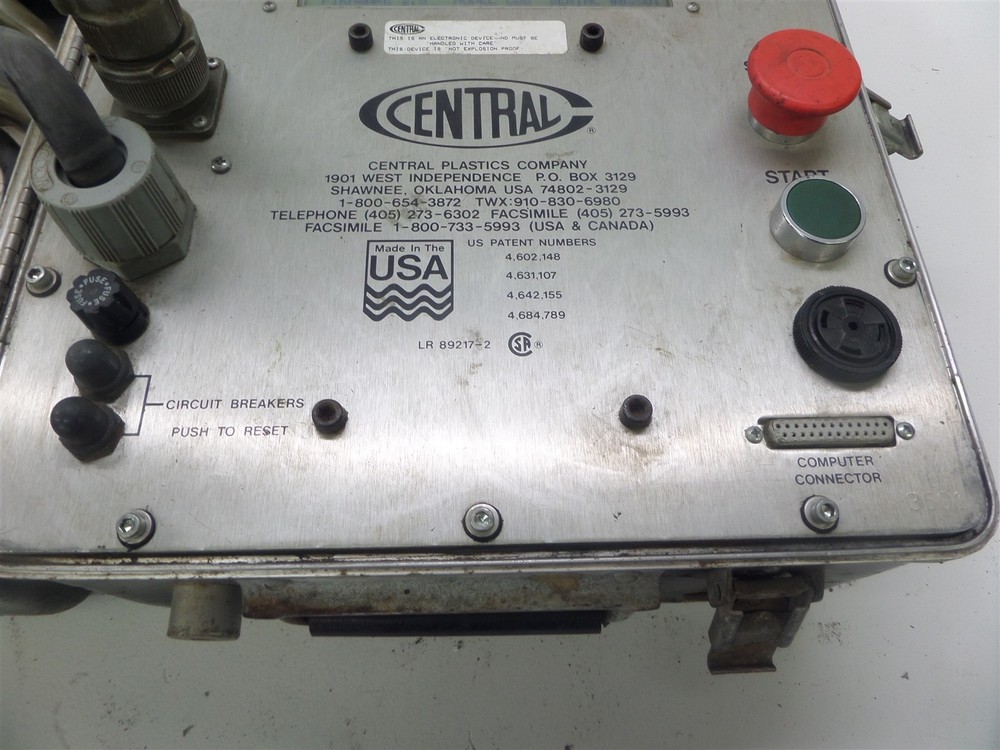 G Fisher Central Plastics Model C06 Electrofusion System w/ Case & Cables - Rust