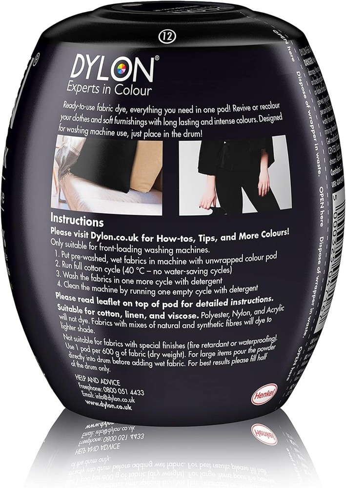 Machine Dye Pod, 350g, Intense Black
