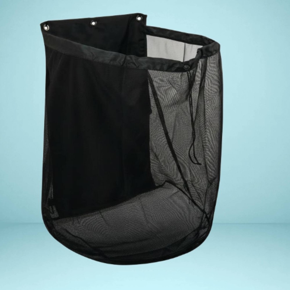 Fence Hanging Pool Organizer Adjustable Straps Poolside Hanging Mesh Bag