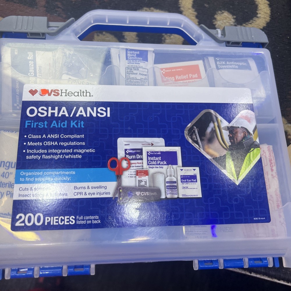 Basic First Aid Kit 200-Piece Osha /Ansi CVS