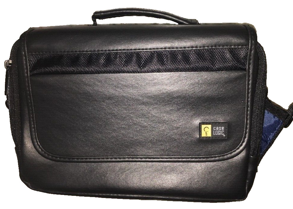 Case Logic® Carrying Case, Black, Leather, Portable DVD Player Case