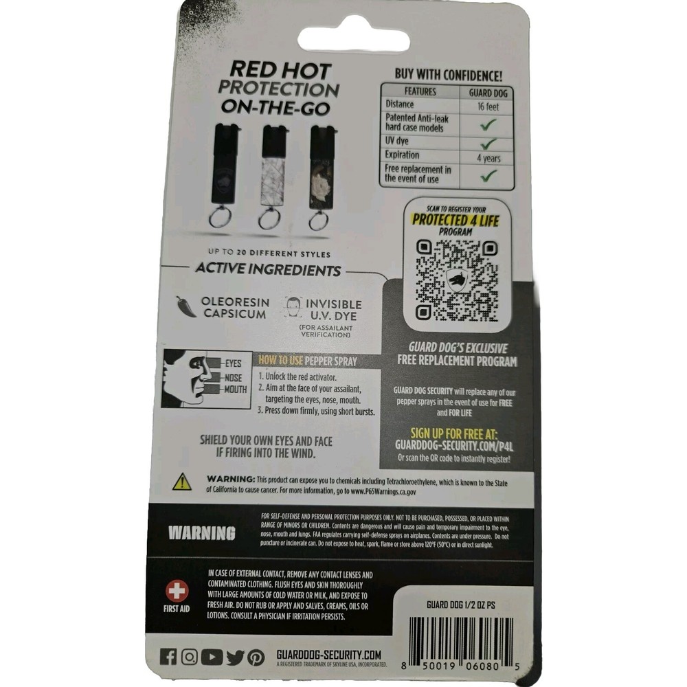 guard dog security pepper spray
