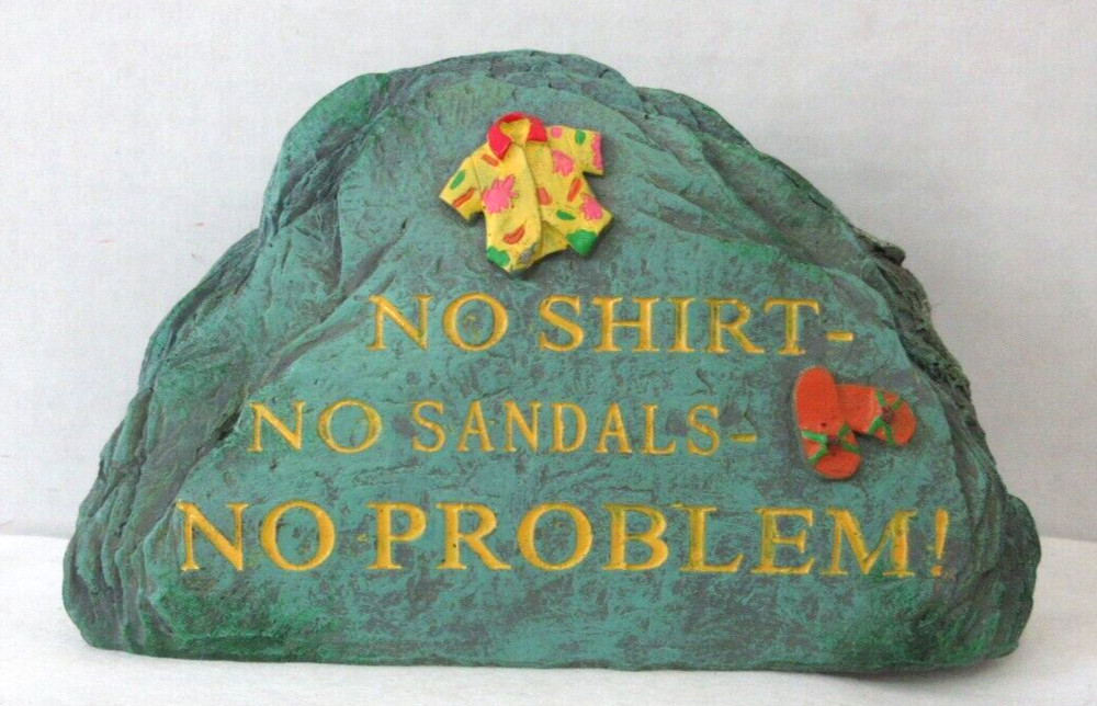 CUSTOM HIDE-A-KEY  NO SHIRT,  NO SANDALS,   NO PROBLEM