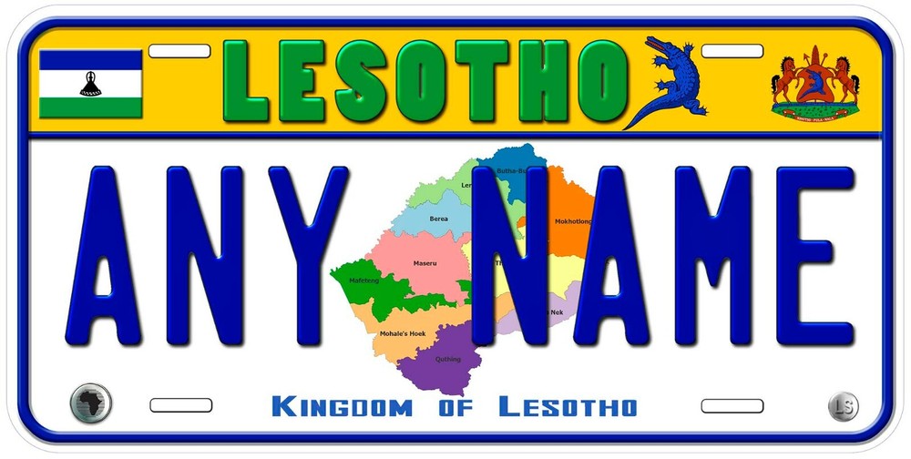 Lesotho Custom Personalized Novelty Car License Plate