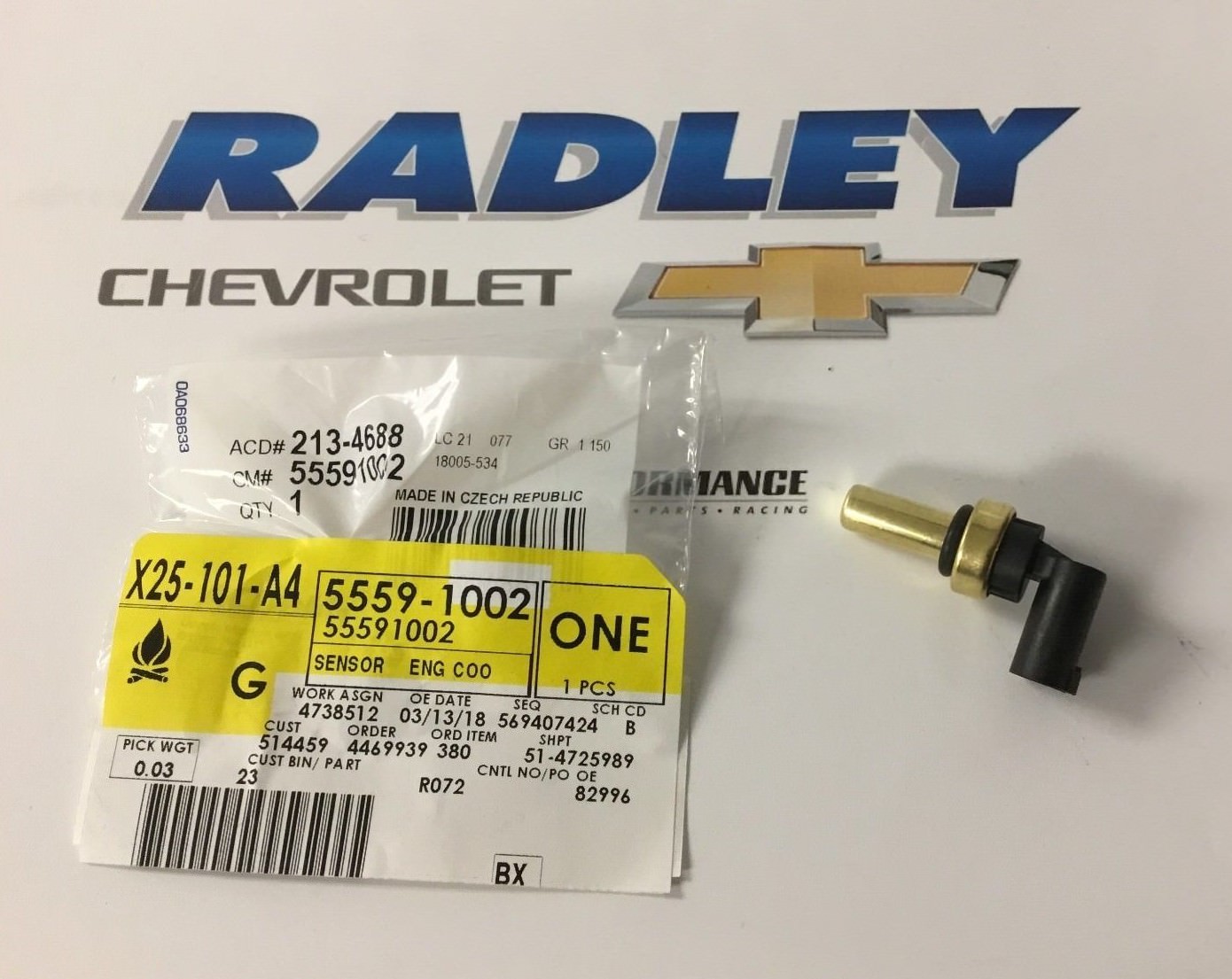 OEM NEW Radiator Coolant Temperature Sensor 55591002