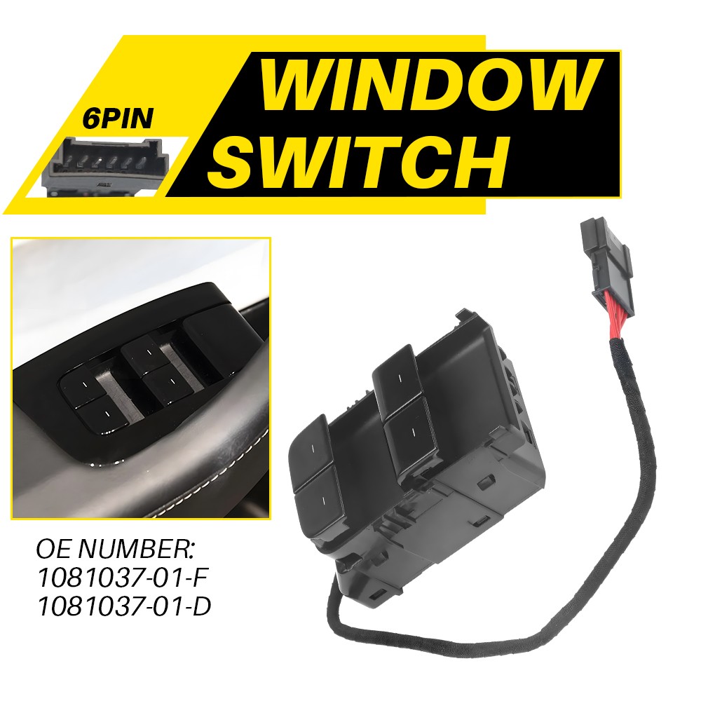 For 2017-20 Tesla Model 3 M3 1081037-01-D Driver Left Door Window Switch Control