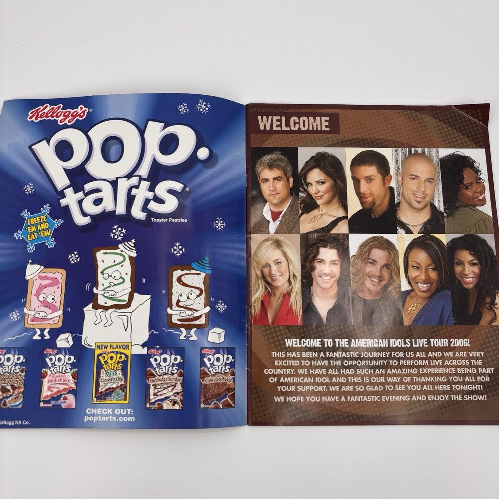 American Idol Live Tour 2006 Program Book Souvenir Booklet taylor hicks