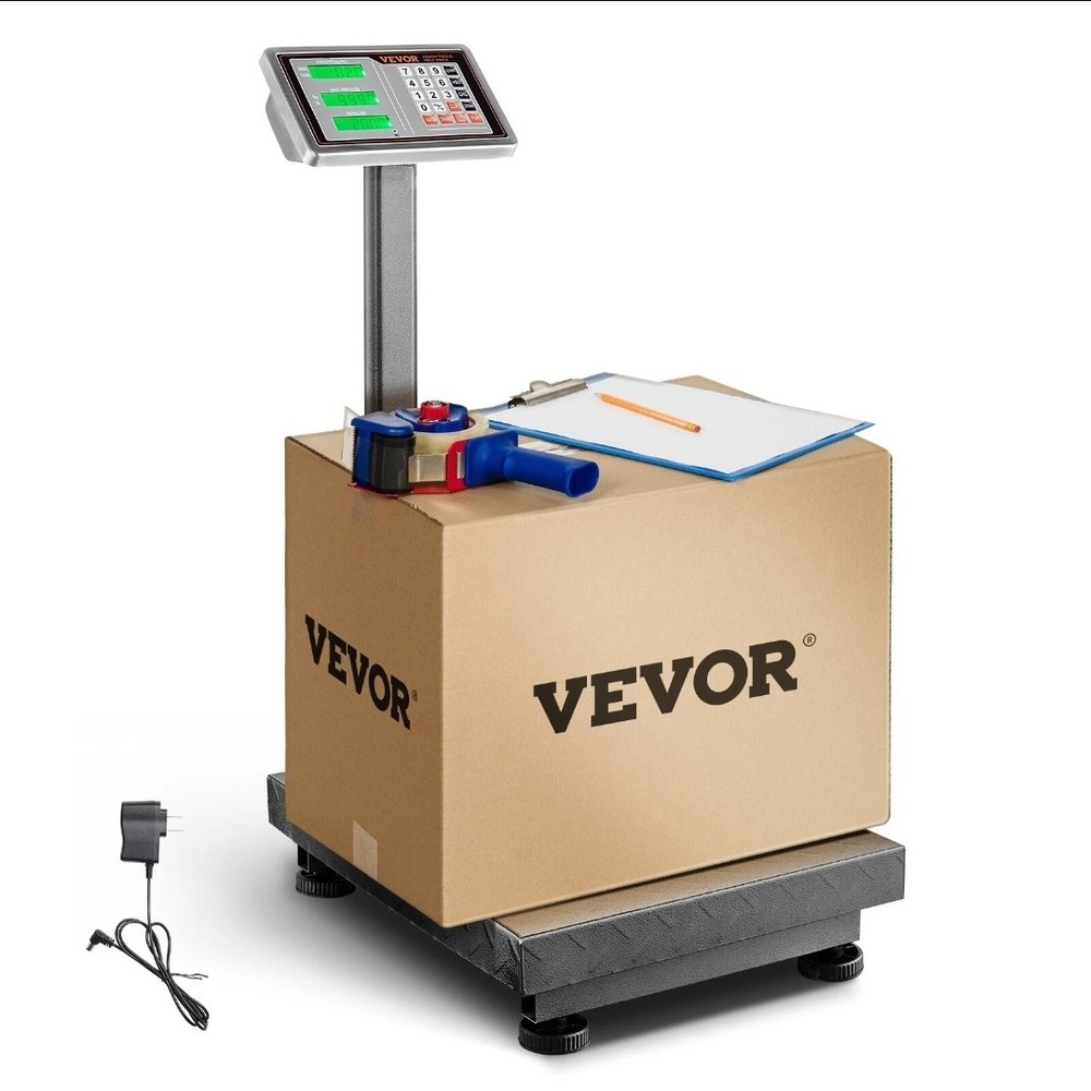 VEVOR 660 lbs/0.1 Computing Digital Floor Platform Scale Shipping Postal Scale