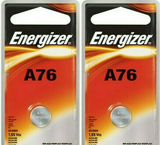 2 Pack Energizer LR44 AG13 357 Button Cell Batteries