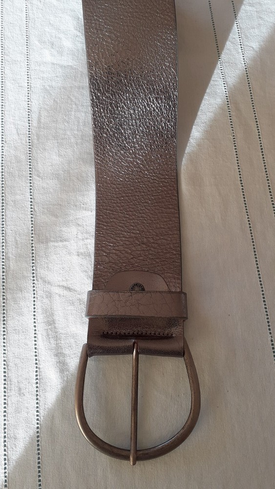 Leather conbipel belt