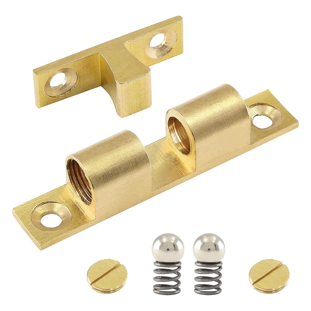 5Pcs 2.75"/ 70mm Double Ball Tension Roller Catch Latch Solid Brass Hardware ...