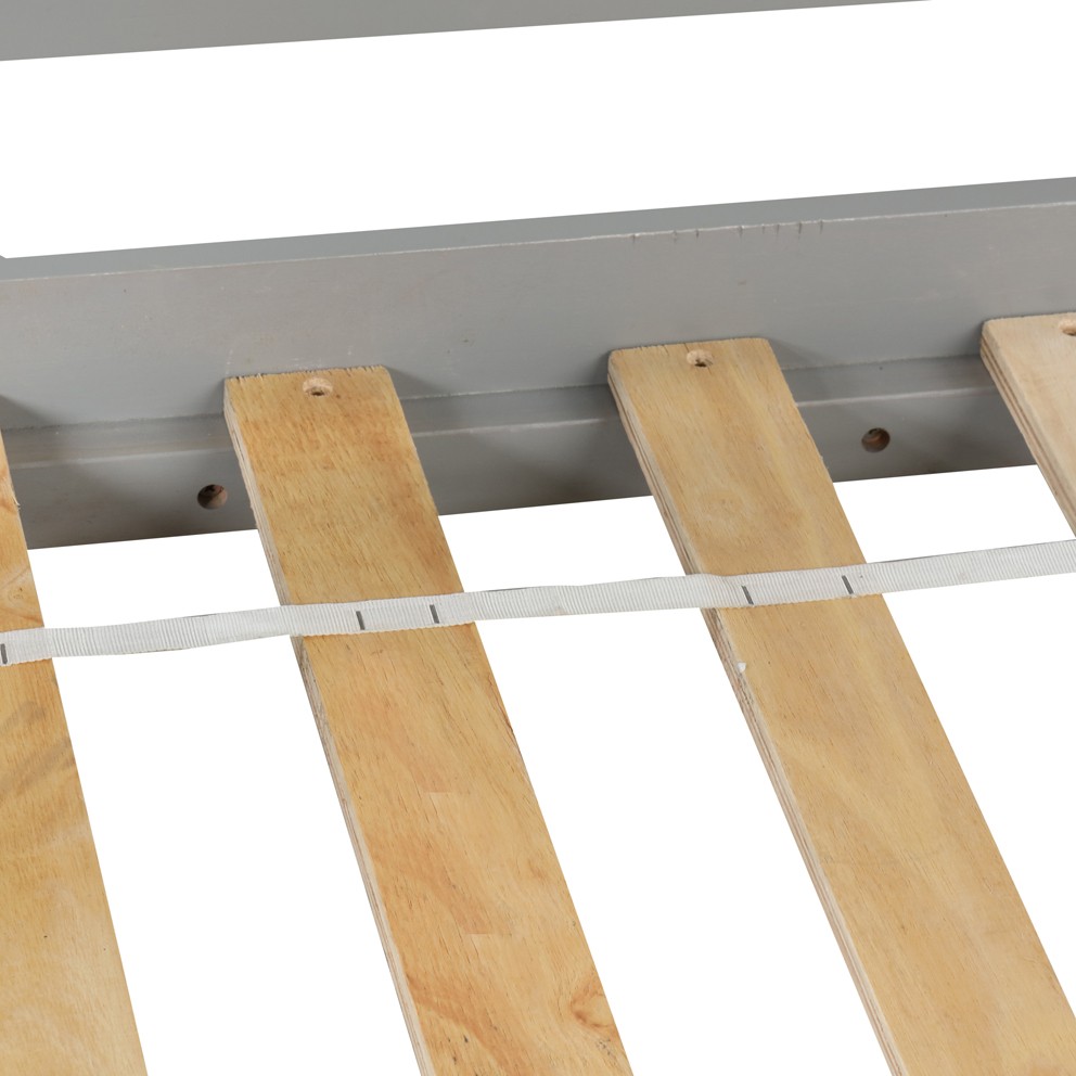 Loft Bed with Staircase Gray Twin Bed Frames