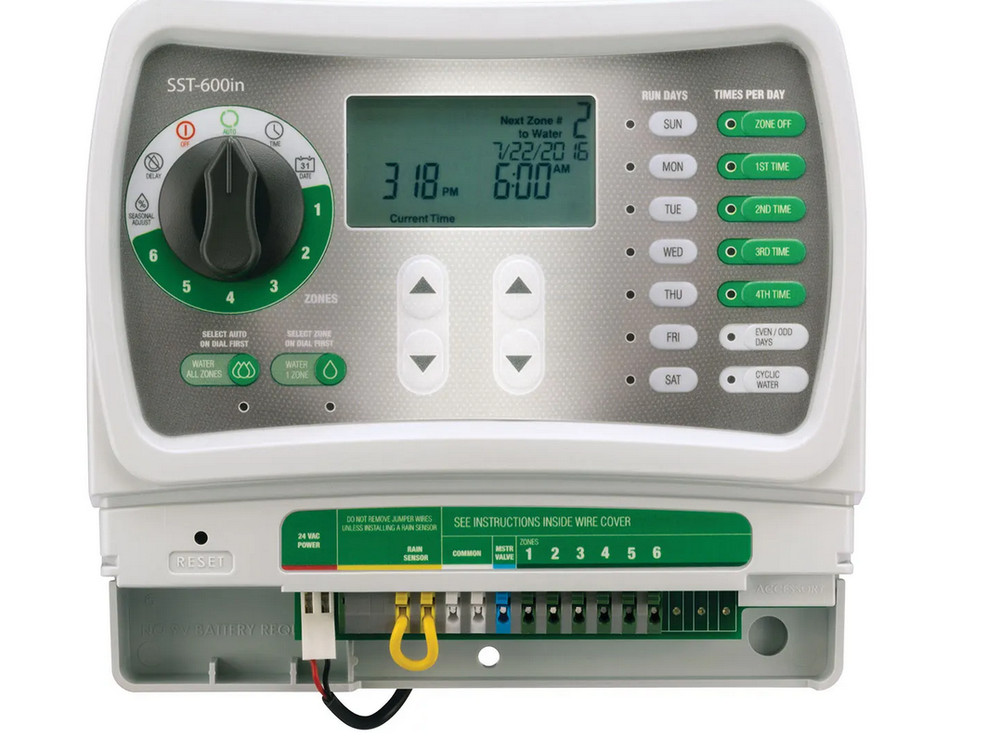 Rainbird Indoor Individual 6-Section Simple Irrigation Timer model SST600IN