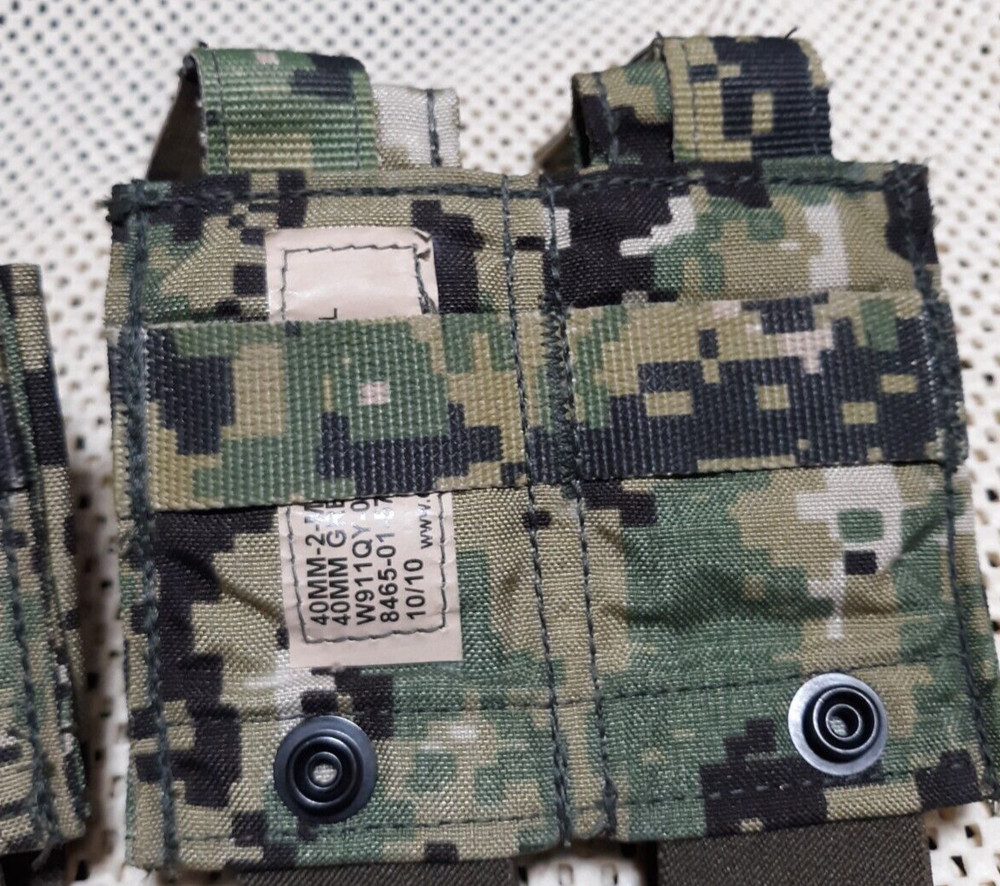 USGI Eagle AOR2 40MM SOFT DOUBLE SHELL POUCH Excellent DEVGRU SOF SFLCS