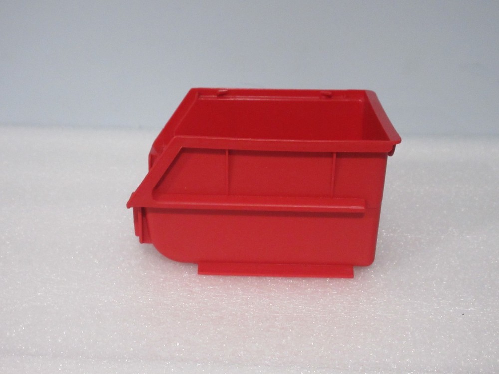 12 pack Storage Bins Red Plastic Small Parts Container Stack