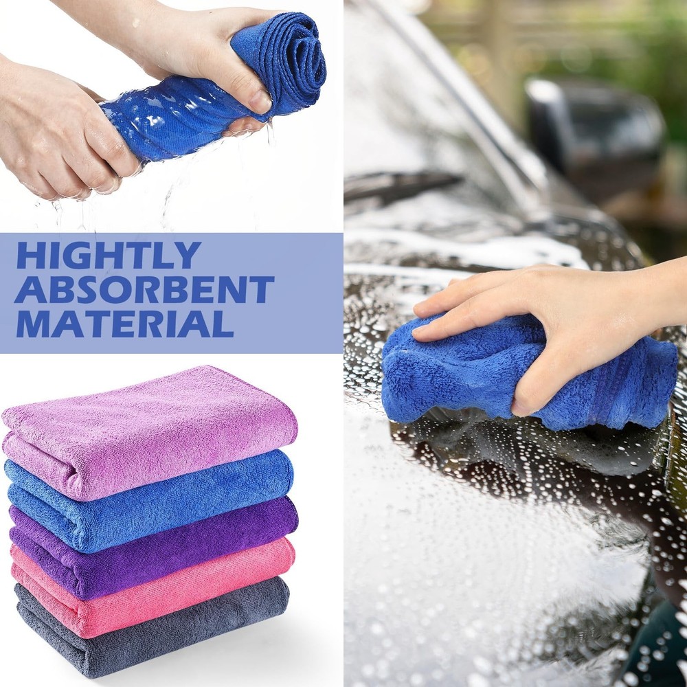 10 Pcs Extra Large Microfiber Cleaning Cloth 30" x 20" Large Floor Microfiber...