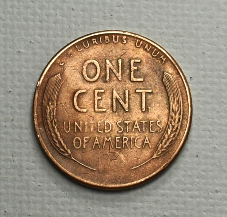 1949 S Lincoln Wheat Penny Error