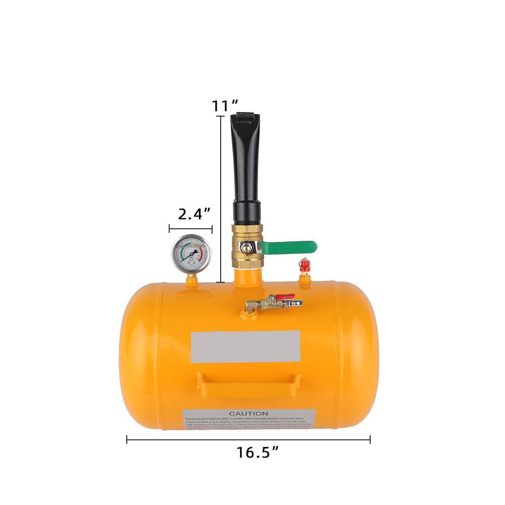 Air Tire Bead Seater 5 Gal Blaster Tool Seating Inflator for Truck 145PSI Yellow