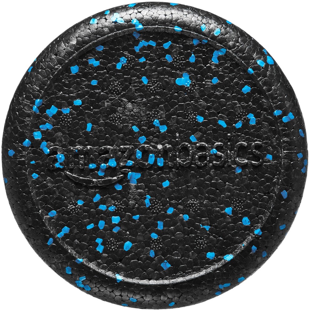 Amazon Basics High Density Foam Roller for Exercise 24 Inch, Blue Speckled