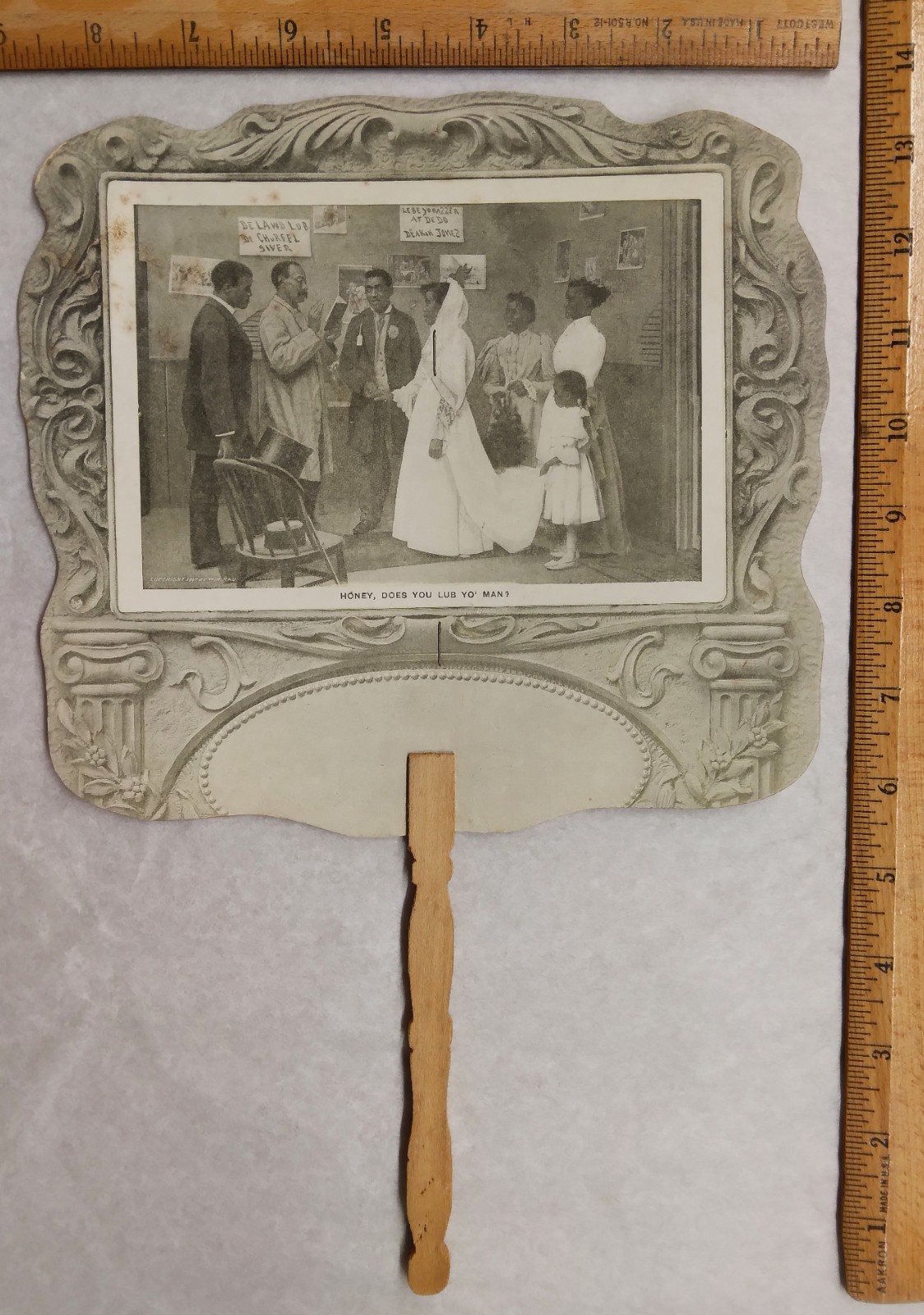 1897 Ad Hand Fan for "Celery Bromide" a "Patent Medicine" Photo by W. H. Rav!!