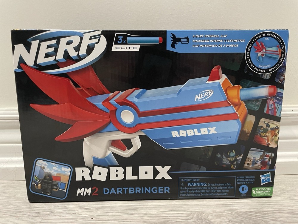 NERF Roblox MM2 Dartbringer Blaster Toy for Video Gamers - Includes Game Code
