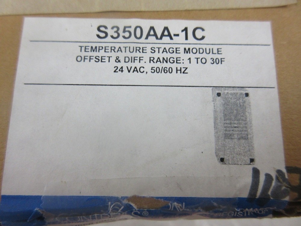 JOHNSON CONTROLS S350AA-1C TEMPERATURE STAGE MODULE 24V