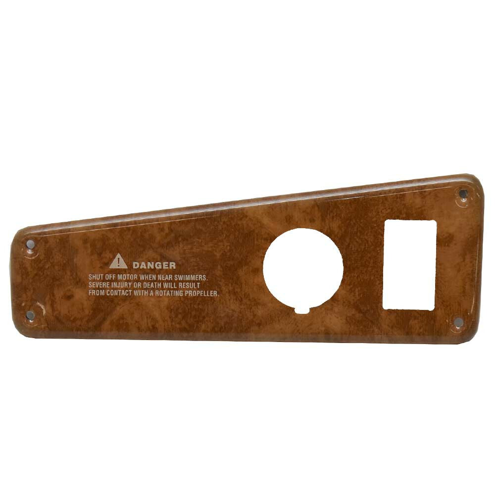 Rinker Boat Blank Ignition Panel 206602C | 270 Woodgrain